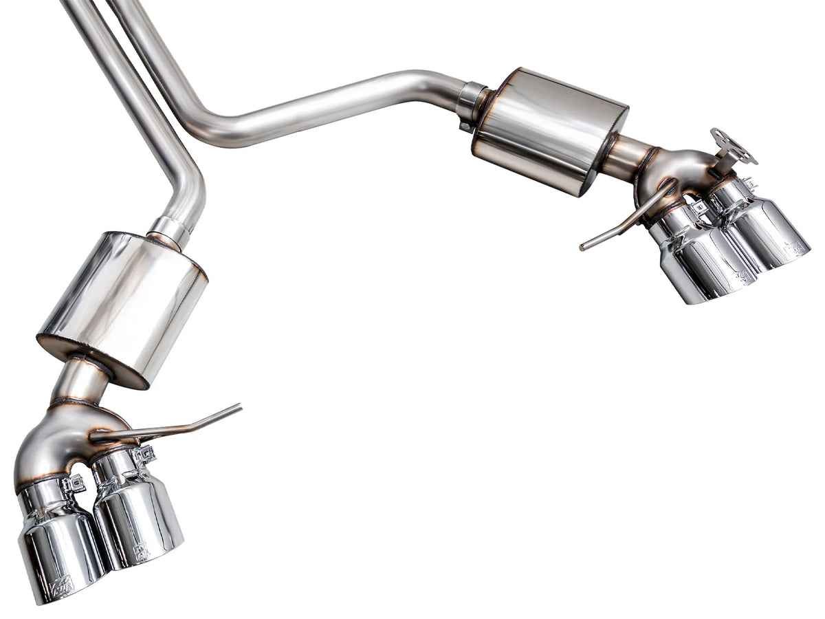 AWE Tuning 2022+ Porsche Macan 2.9TT Touring Edition Catback Exhaust w/ Chrome Silver Tips - 3015-42952