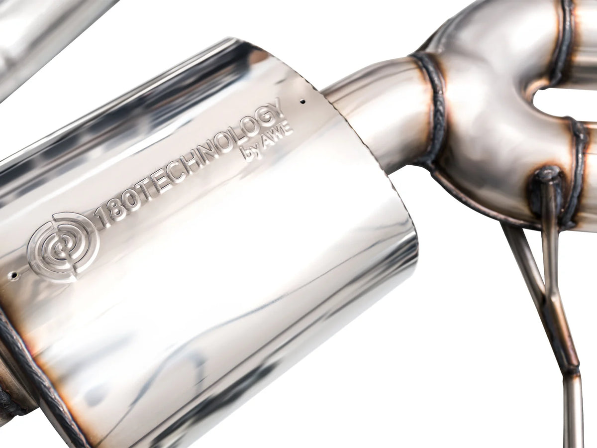 AWE Tuning 2022+ Porsche Macan 2.9TT Touring Edition Catback Exhaust w/ Chrome Silver Tips - 3015-42952