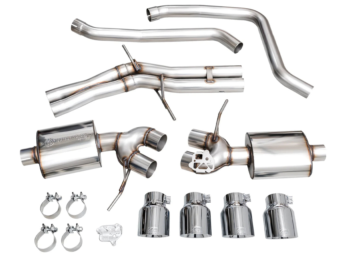 AWE Tuning 2022+ Porsche Macan 2.9TT Touring Edition Catback Exhaust w/ Chrome Silver Tips - 3015-42952