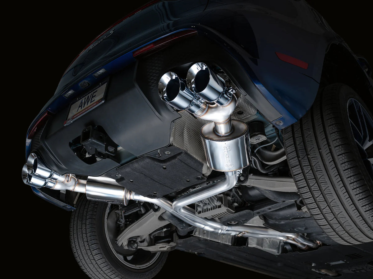 AWE Tuning 2022+ Porsche Macan 2.9TT Touring Edition Catback Exhaust w/ Chrome Silver Tips - 3015-42952
