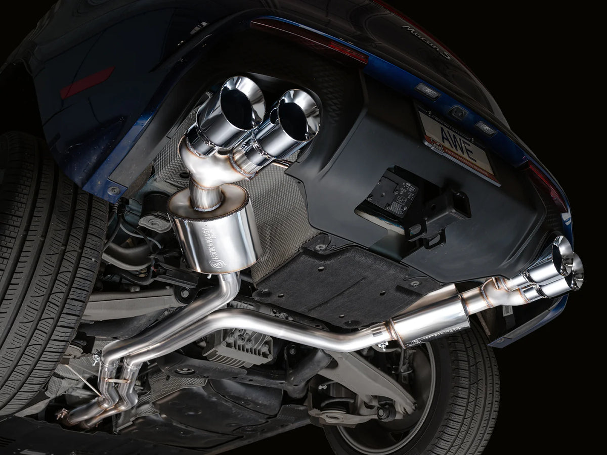 AWE Tuning 2022+ Porsche Macan 2.9TT Touring Edition Catback Exhaust w/ Chrome Silver Tips - 3015-42952