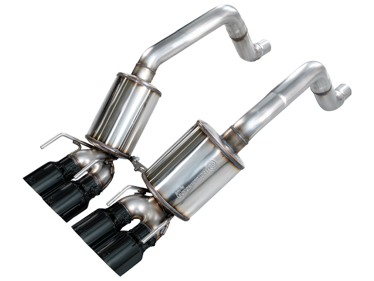 AWE Tuning 05-07 C6 Chevrolet Corvette 6.0L Touring Edition Axleback Exhaust w/ Diamond Black Tips - 3015-43660 for 2005-2008