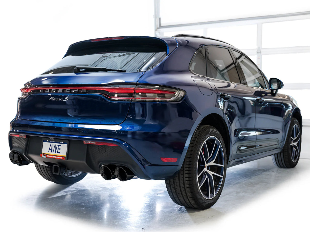 AWE Tuning 2022+ Porsche Macan 2.9TT Touring Edition Catback Exhaust w/ Diamond Black Tips - 3015-43952