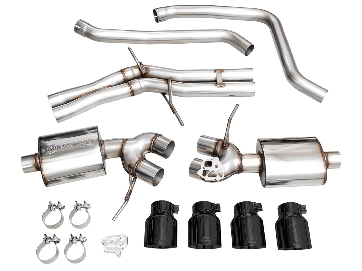 AWE Tuning 2022+ Porsche Macan 2.9TT Touring Edition Catback Exhaust w/ Diamond Black Tips - 3015-43952