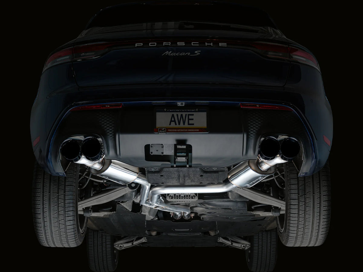 AWE Tuning 2022+ Porsche Macan 2.9TT Touring Edition Catback Exhaust w/ Diamond Black Tips - 3015-43952