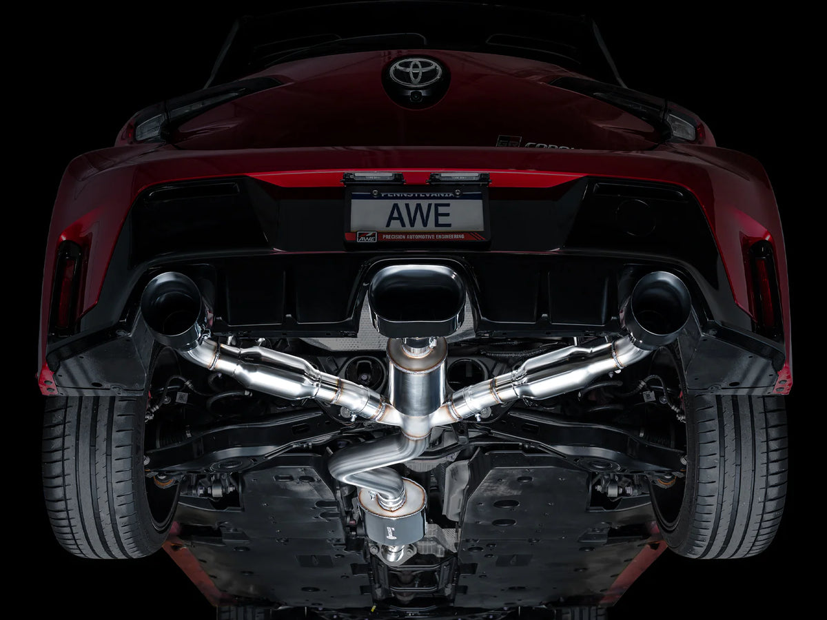 AWE Tuning 2023+ Toyota GR Corolla Track Edition Exhaust - Diamond Black Tips