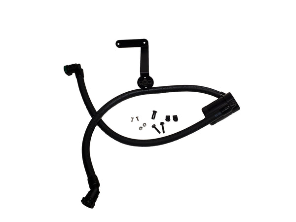 J&L 2011-2025 Ford F-150 2.7L/3.5L/5.0L Passenger Side Oil Separator 3.0 - Black Anodized - 3016P-B