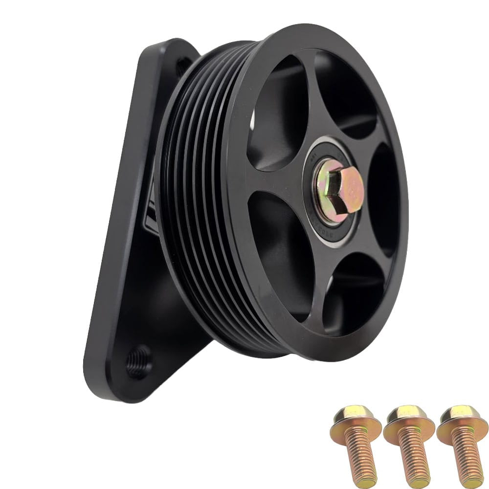 UPR - Power Steering Pump Delete Kit with 5 Star Pulley (fits 86-95 Mustang, SBF 289 302 351) - 3017-04