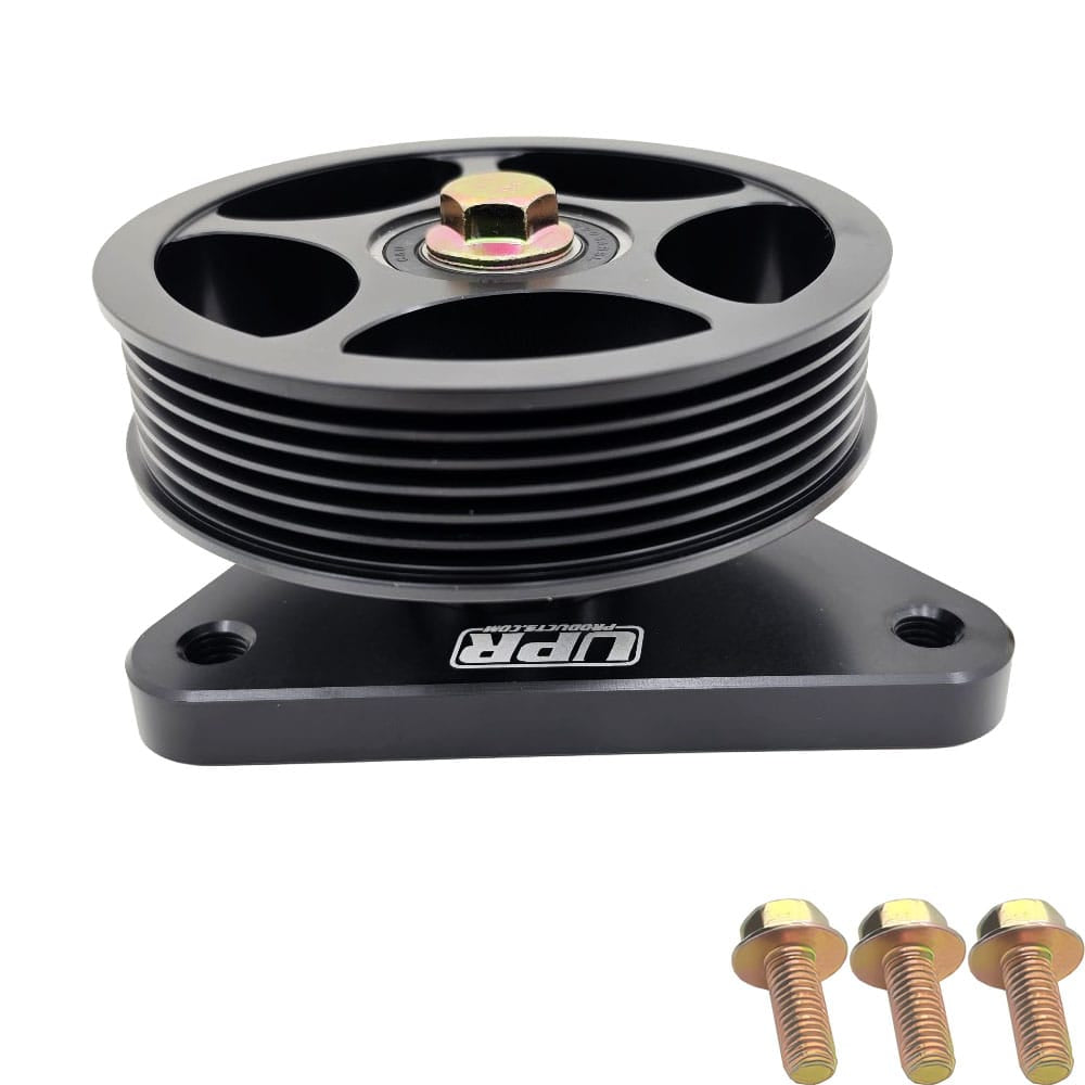 UPR - Power Steering Pump Delete Kit with 5 Star Pulley (fits 86-95 Mustang, SBF 289 302 351) - 3017-04