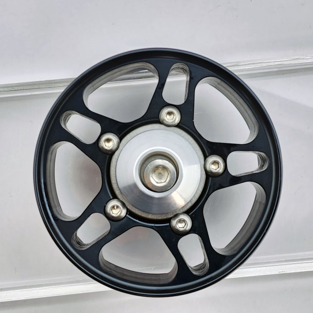 UPR - Billet 100mm Idler Pulley (fits 03-04 Ford Mustang Cobra) UPR - 3018-06 for 1999-2004 Ford F 150 Lightning - angle view