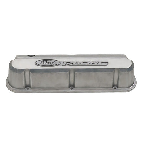 Ford Performance - Slant Edge Valve Covers, Bare With Ford Racing Logo-ready for Finishing - 302-146