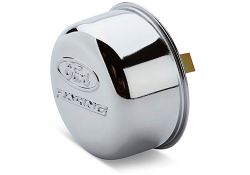 Ford Performance - Ford Racing Logo Air Breather Cap: Twist Type Chrome - 302-200