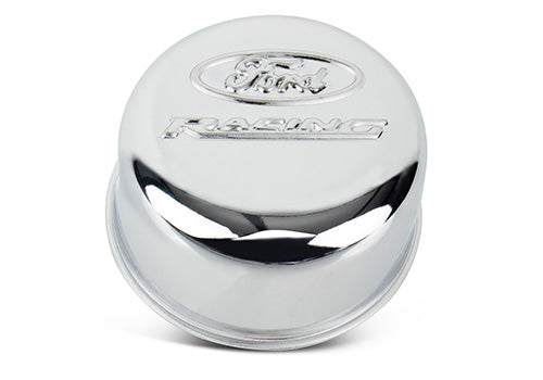 Ford Performance - Ford Racing Logo Air Breather Cap: Twist Type Chrome - 302-200