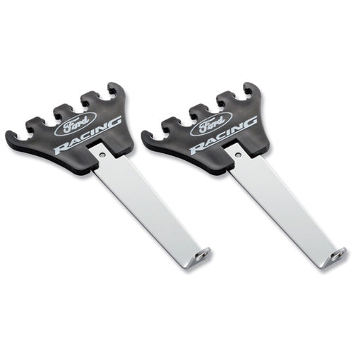Ford Performance - Wire Loom: Ford Racing Logo, Chrome Base/black - 302-640