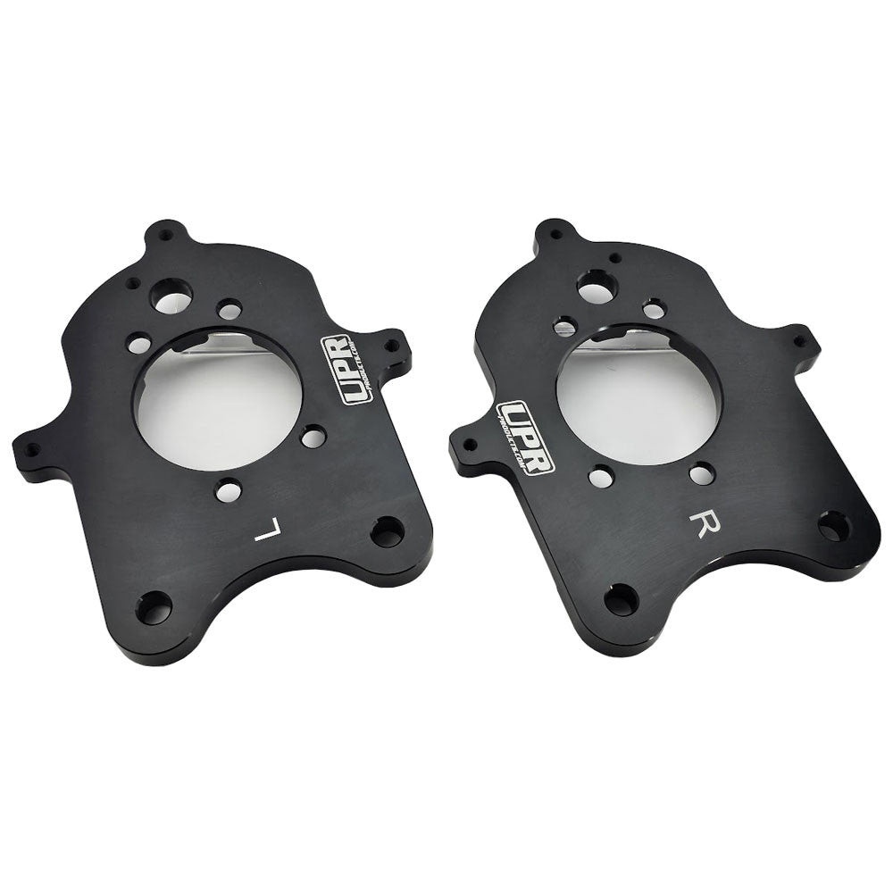 UPR - Rear Billet Brake Bracket Set (fits 94-04 Ford Mustang Cobra) UPR - 3020-01 for 1994-2004 Ford Mustang - angle view