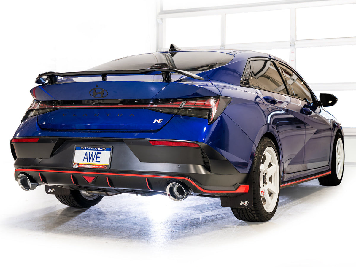 AWE 22-26 Hyundai Elantra N Track Edition Cat-Back Exhaust - Chrome Silver Tips - 3020-32237