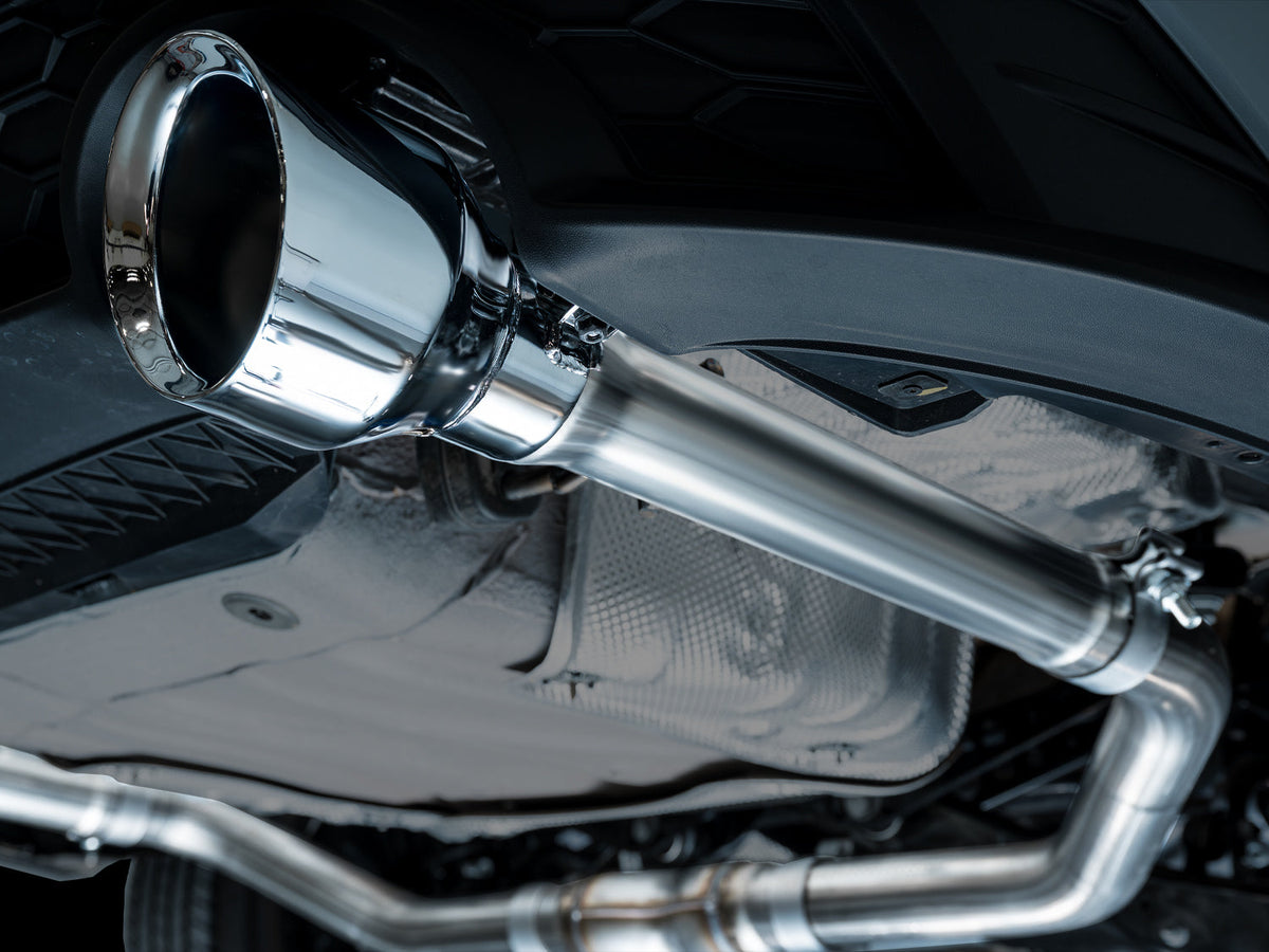 AWE 22-25 Volkswagen Jetta GLI Track Edition Exhaust - Chrome Silver Tips - 3020-32275