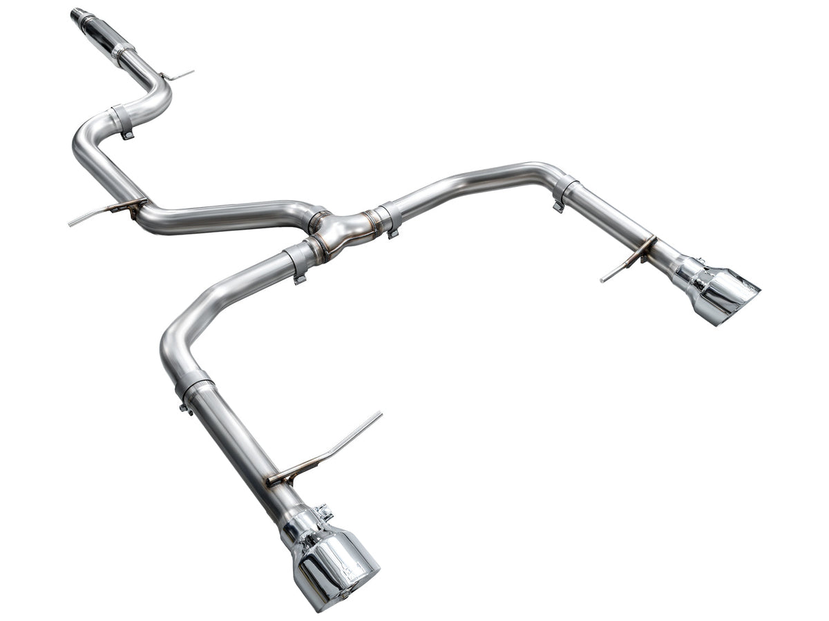 AWE 22-25 Volkswagen Jetta GLI Track Edition Exhaust - Chrome Silver Tips - 3020-32275
