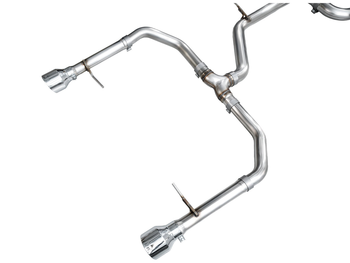 AWE 22-25 Volkswagen Jetta GLI Track Edition Exhaust - Chrome Silver Tips - 3020-32275