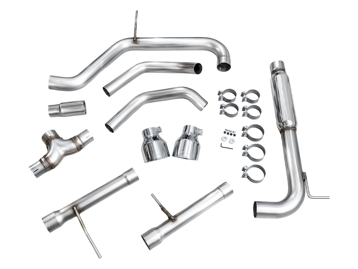AWE 22-25 Volkswagen Jetta GLI Track Edition Exhaust - Chrome Silver Tips - 3020-32275