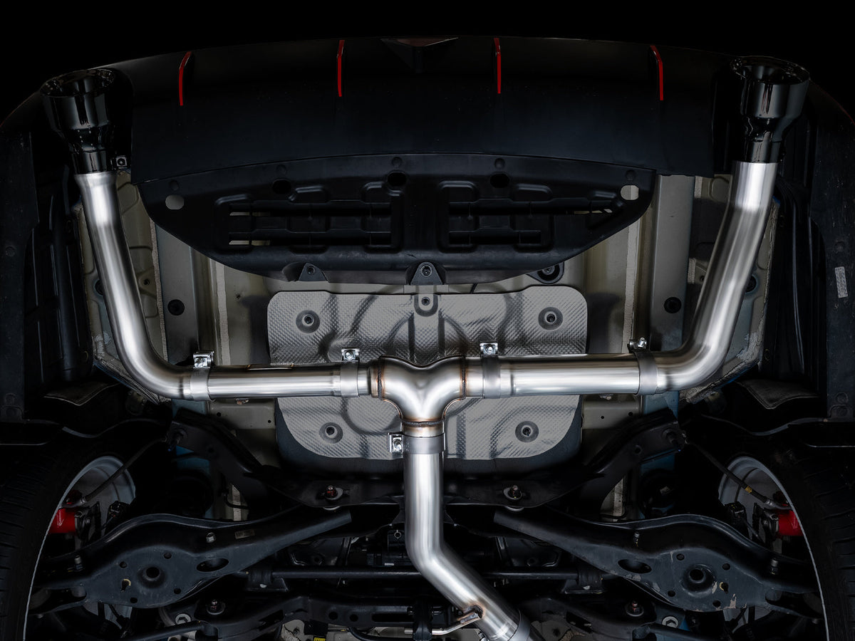 AWE 22-26 Hyundai Elantra N Track Edition Cat-Back Exhaust - Diamond Black Tips - 3020-33237