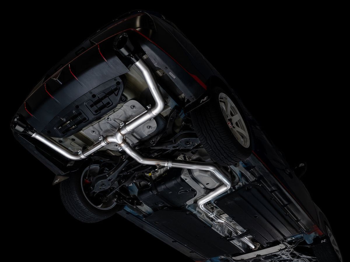AWE 22-26 Hyundai Elantra N Track Edition Cat-Back Exhaust - Diamond Black Tips - 3020-33237
