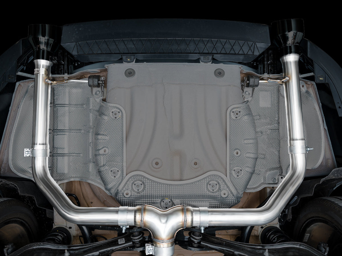 AWE 22-25 Volkswagen Jetta GLI Track Edition Exhaust - Diamond Black Tips - 3020-33275