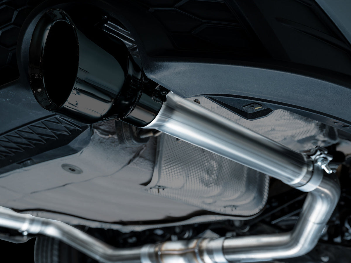 AWE 22-25 Volkswagen Jetta GLI Track Edition Exhaust - Diamond Black Tips - 3020-33275