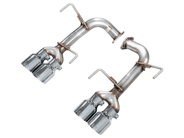 AWE Tuning 22-25 Subaru VB WRX Track Edition Axleback Exhaust - Chrome Silver Tips - 3020-42424 for 2022-2025 Subaru WRX - fr