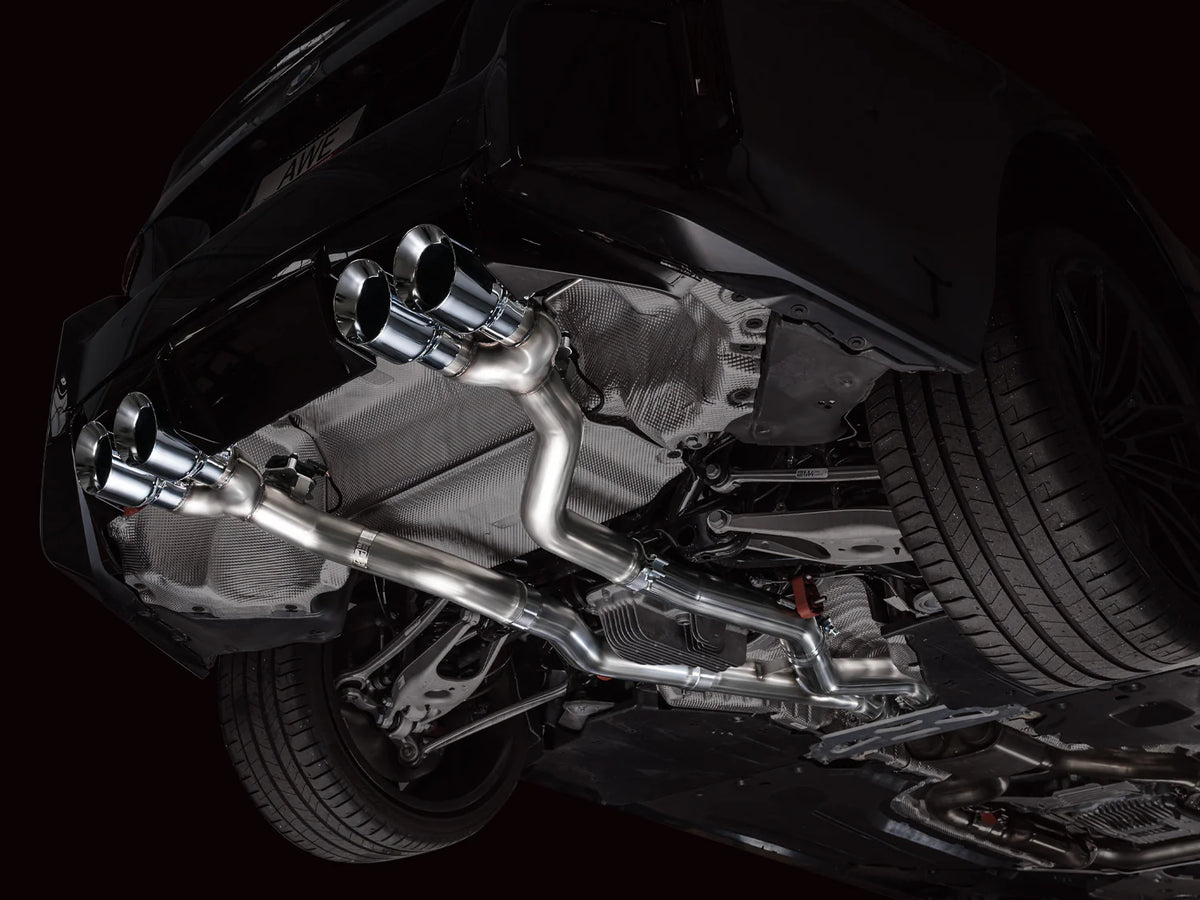 AWE Tuning 23-24 BMW G87 M2 Track Edition Exhaust - Diamond Black Tips