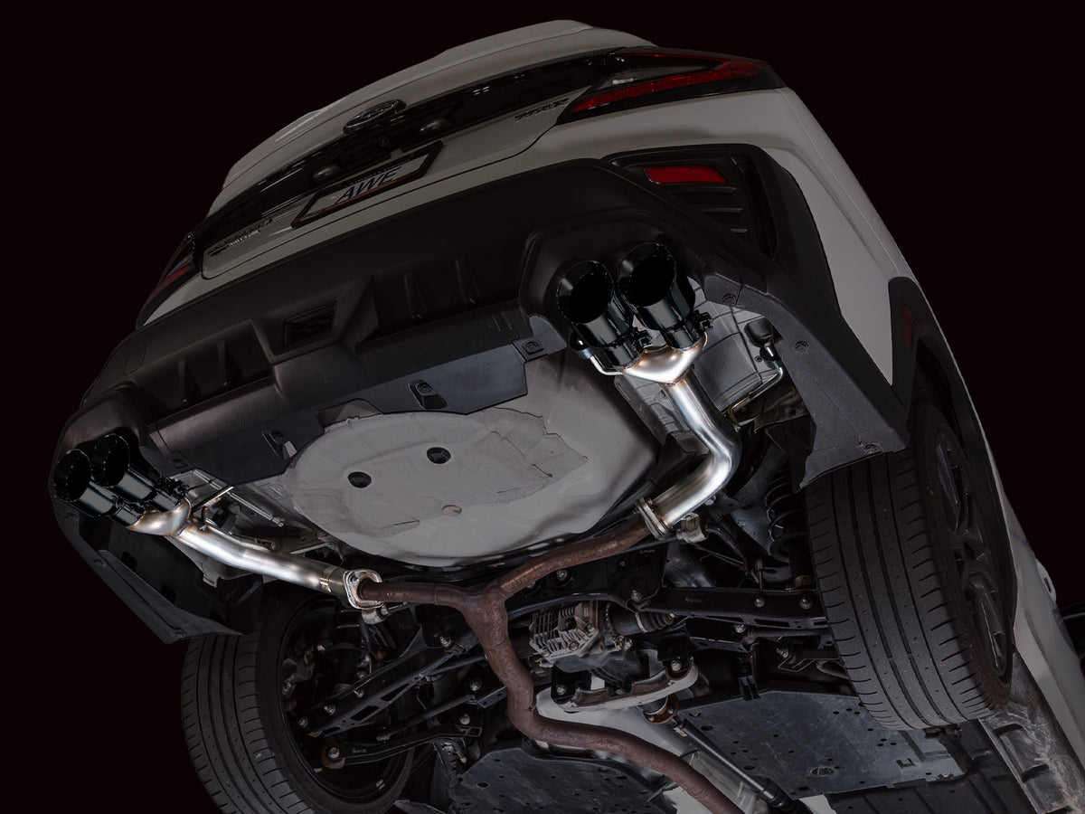 AWE Tuning 22-25 Subaru VB WRX Track Edition Axleback Exhaust - Diamond Black Tips - 3020-43424