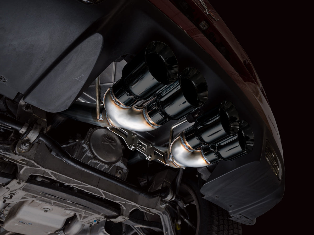 AWE Tuning 05-07 C6 Chevrolet Corvette 6.0L Track Edition Axleback Exhaust w/ Diamond Black Tips - 3020-43660 for 2005-2008 C