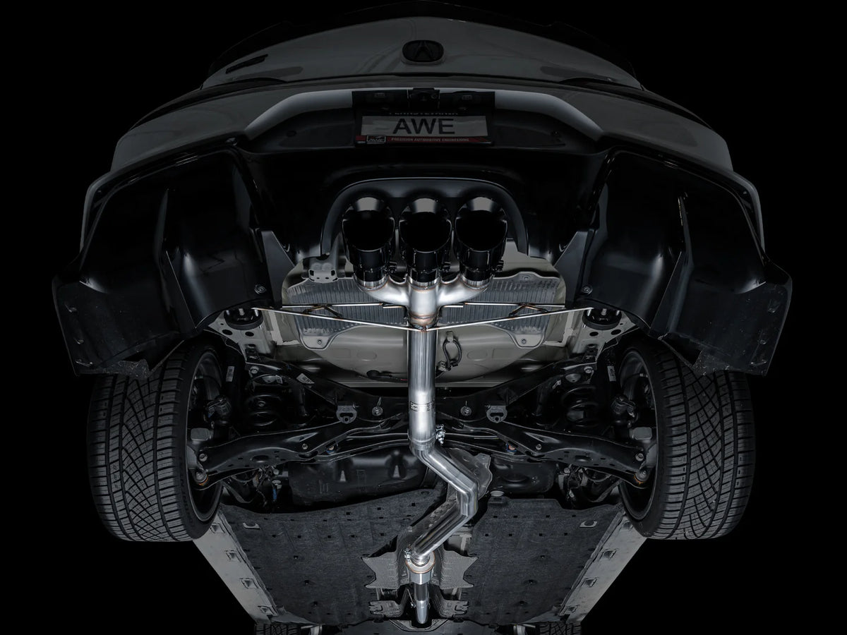 AWE Tuning 2024 Acura Integra Type S DE5 FWD Track Edition Exhaust w/ Triple Diamond Black Tips