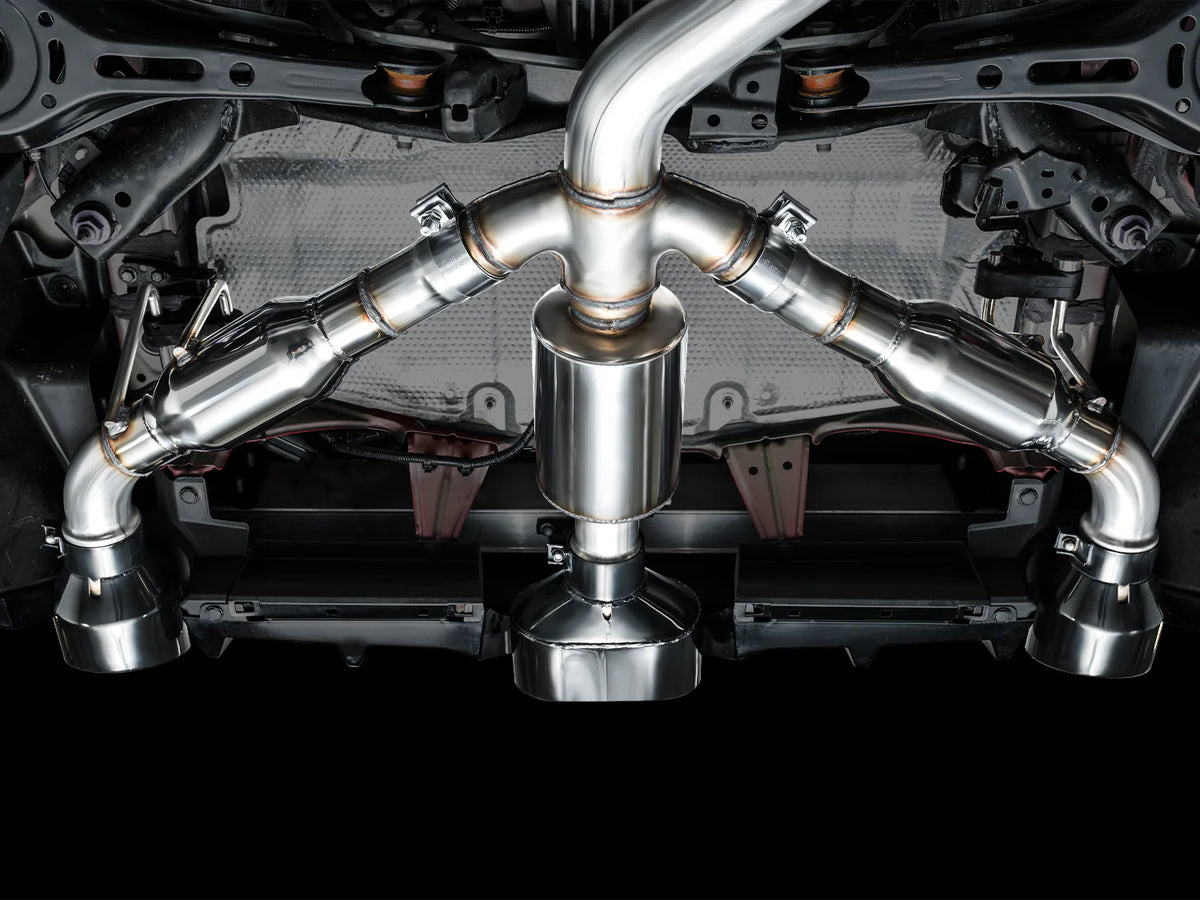 AWE Tuning 2023+ Toyota GR Corolla Track Edition Exhaust - Diamond Black Tips