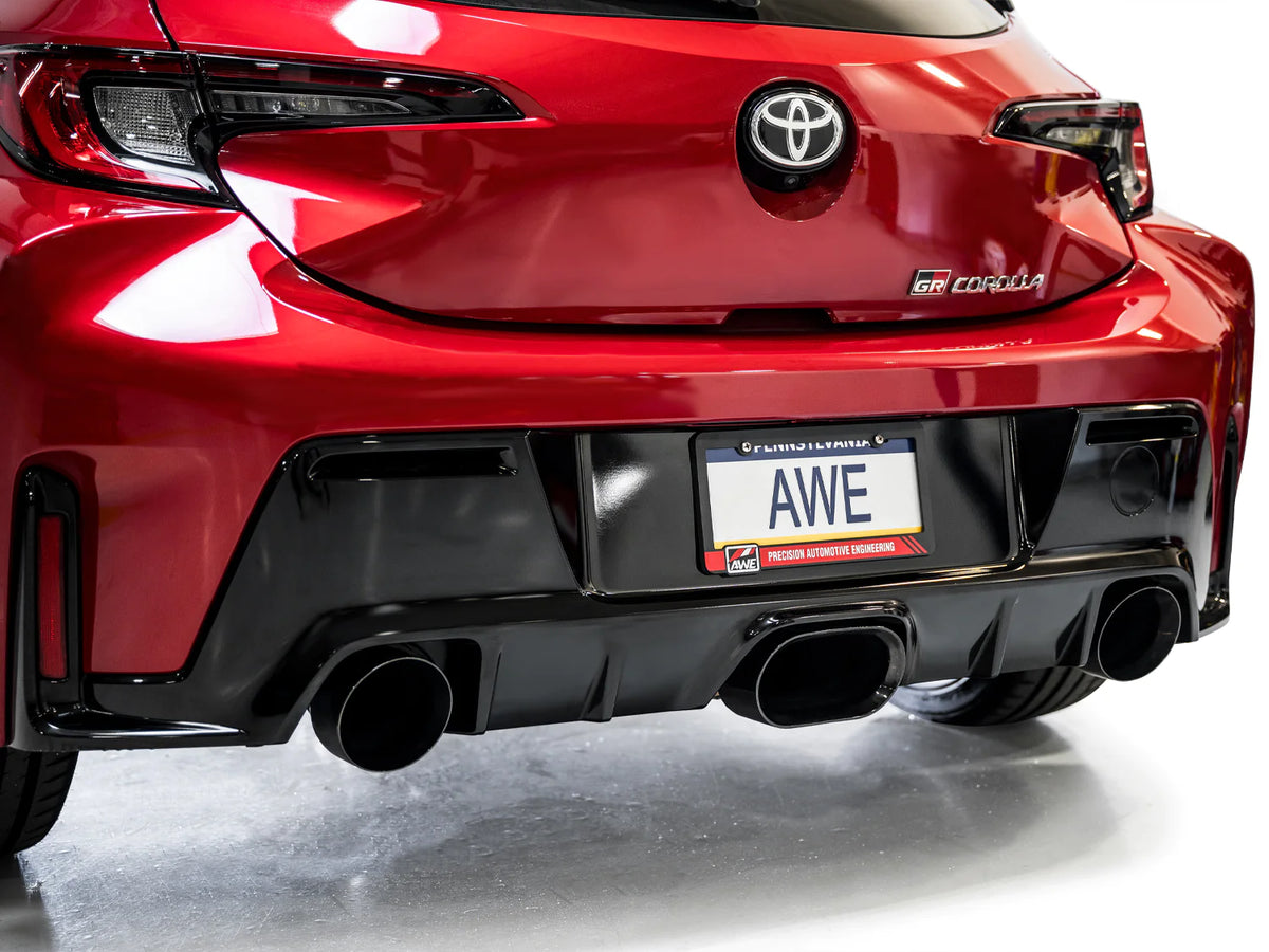 AWE Tuning 2023+ Toyota GR Corolla Track Edition Exhaust - Diamond Black Tips