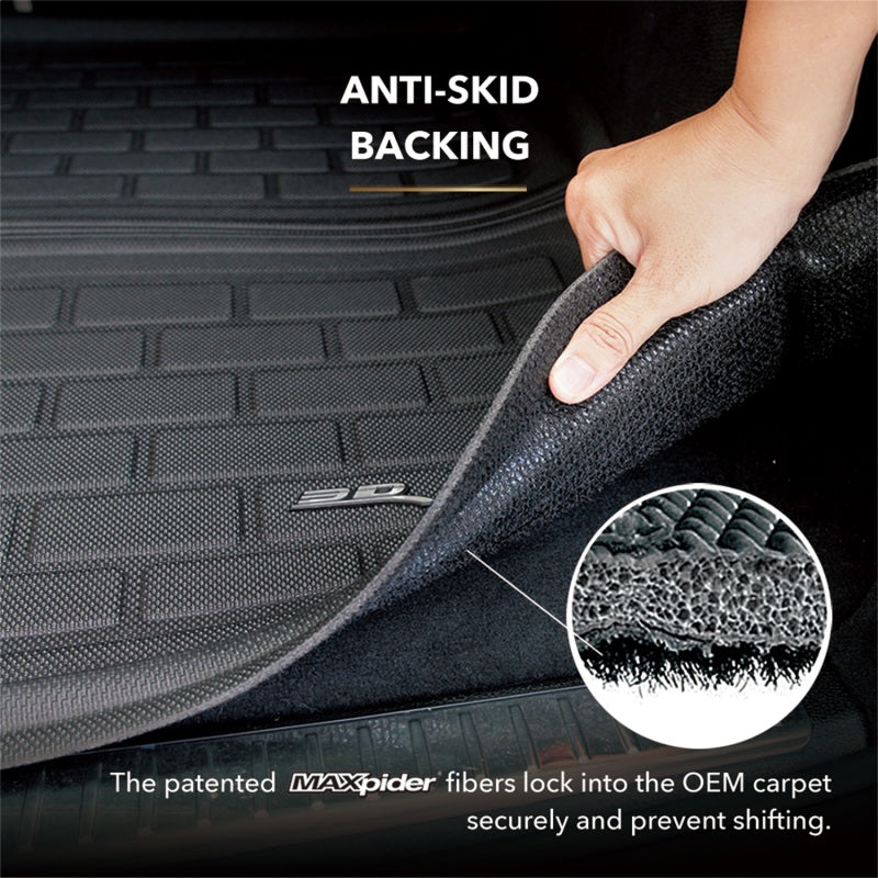 3D Maxpider 2023+ Kia Sportage Kagu Cargo Liner- Black Cargo Liner - M1KA0721309 for 2022-2026 Kia Sportage - detail view