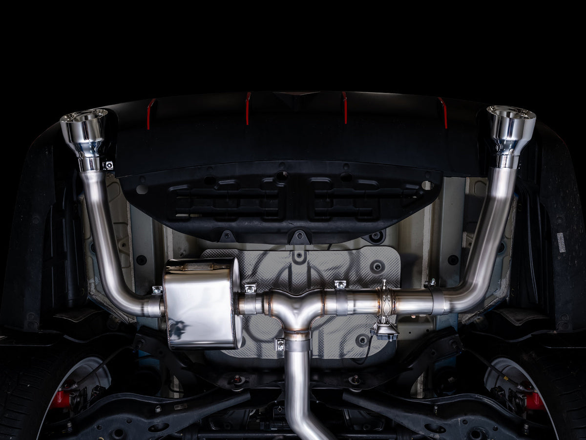 AWE 22-26 Hyundai Elantra N SwitchPath Cat-Back Exhaust - Chrome Silver Tips - 3025-32237 for 2022-2026 Hyundai Elantra N - a