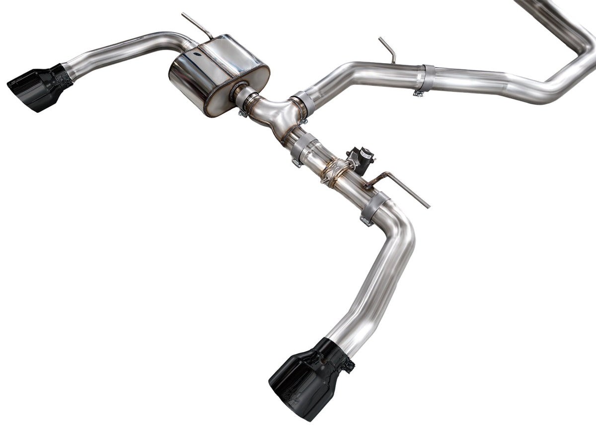 AWE 22-26 Hyundai Elantra N SwitchPath Cat-Back Exhaust - Diamond Black Tips - 3025-33237 for 2022-2026 Hyundai Elantra N - f