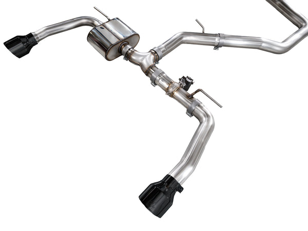 AWE 22-26 Hyundai Elantra N SwitchPath Cat-Back Exhaust - Diamond Black Tips - 3025-33237 for 2022-2026 Hyundai Elantra N - f