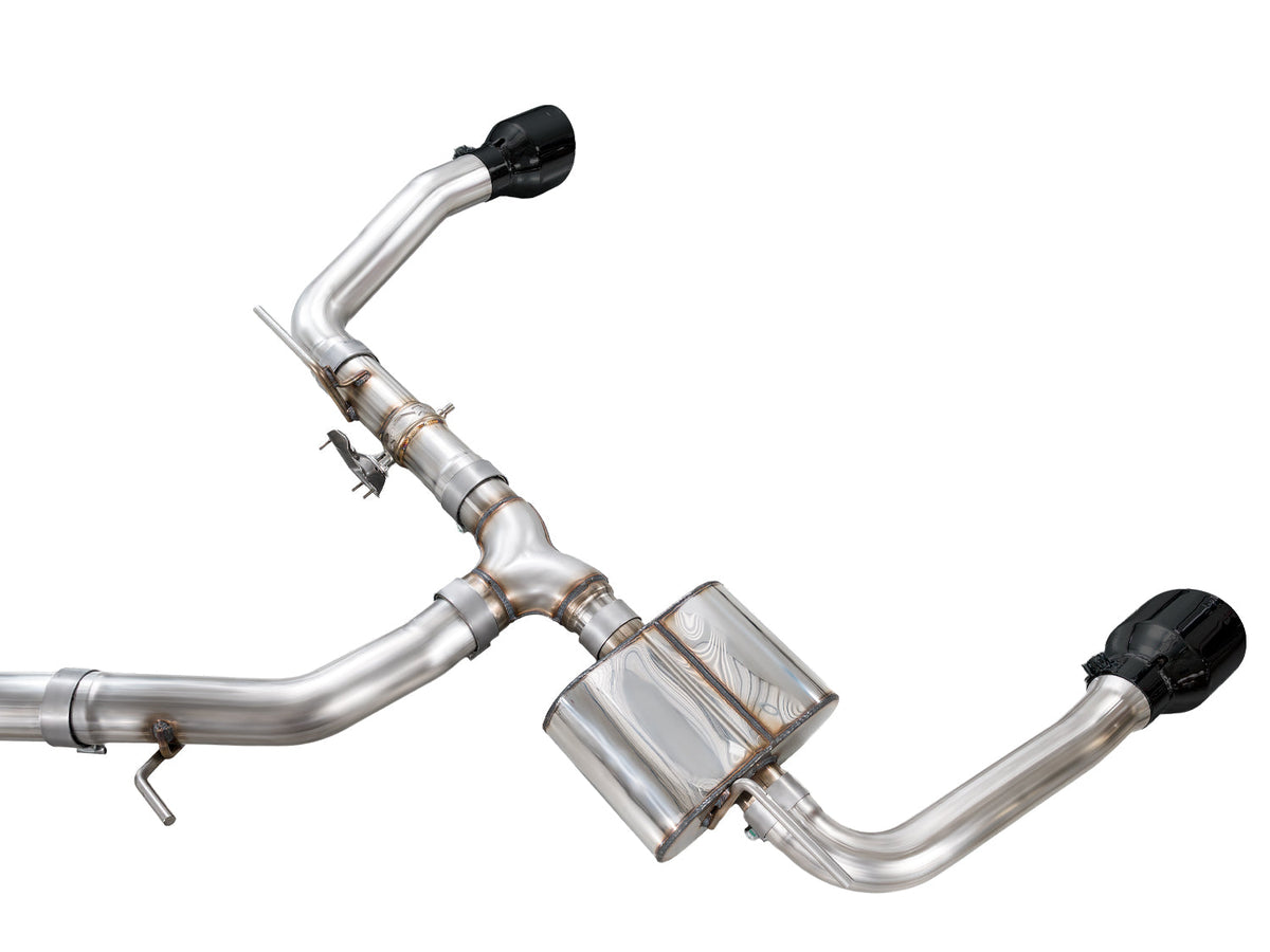 AWE 22-26 Hyundai Elantra N SwitchPath Cat-Back Exhaust - Diamond Black Tips - 3025-33237 for 2022-2026 Hyundai Elantra N - a
