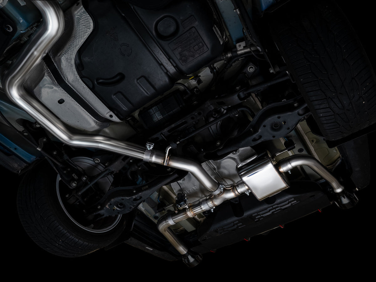 AWE 22-26 Hyundai Elantra N SwitchPath Cat-Back Exhaust - Diamond Black Tips - 3025-33237 for 2022-2026 Hyundai Elantra N - r