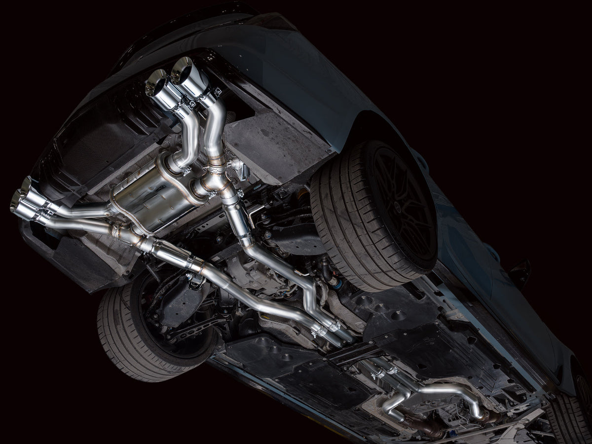 AWE 22-26 Cadillac CT5-V Blackwing SwitchPath Exhaust - Chrome Silver Tips - 3025-42562 for 2022-2026 Cadillac CT5 - package 