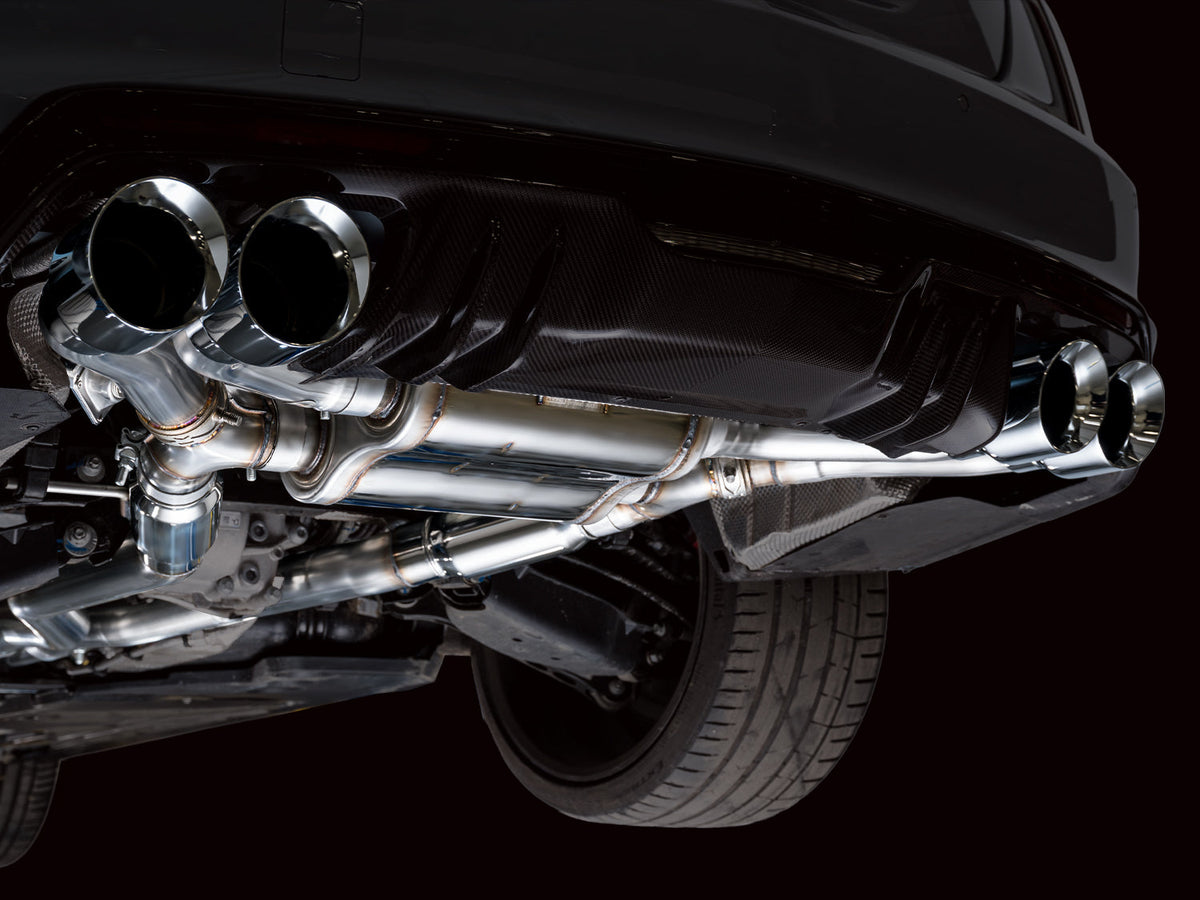 AWE 22-26 Cadillac CT5-V Blackwing SwitchPath Exhaust - Chrome Silver Tips - 3025-42562 for 2022-2026 Cadillac CT5 - installe
