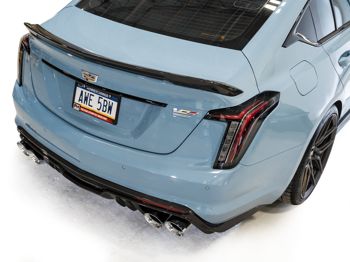 AWE 22-26 Cadillac CT5-V Blackwing SwitchPath Exhaust - Chrome Silver Tips - 3025-42562 for 2022-2026 Cadillac CT5 - alternat