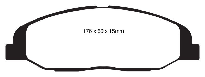 EBC 08-13 Cadillac CTS 3.0 Yellowstuff Front Brake Pads - DP41827R
