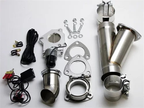 Granatelli 3.0in Aluminized Mild Steel Electronic Exhaust Cutout w/Slip Fit & Band Clamps - 303530