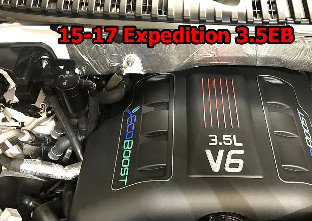 J&L 11-14 Ford F-150/Ford F-150 Raptor 6.2L Passenger Side Oil Separator 3.0 - Black Anodized - 3036P-B