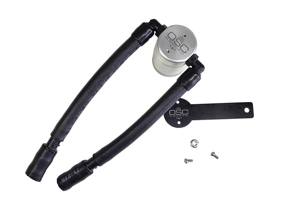 J&L 13-19 Ford Fusion 1.5L EcoBoost Oil Separator 3.0 Passenger Side - Clear Anodized - 3039P-C