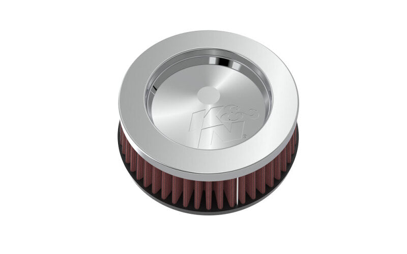 K&N Universal Round Clamp-On Air Filter 2in. Flange / 5-3/8in. OD / 2in. Height - RC-2440 by K&N Engineering - front view