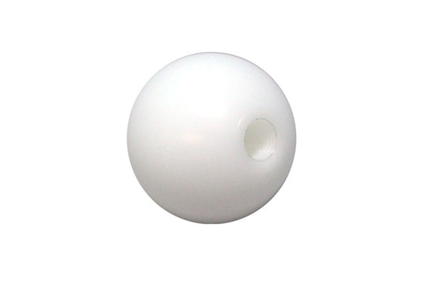 Torque Solution Delrin 50mm Round Shift Knob (White) Universal 10x1.5 - TS-UNI-107BW by Torque Solution